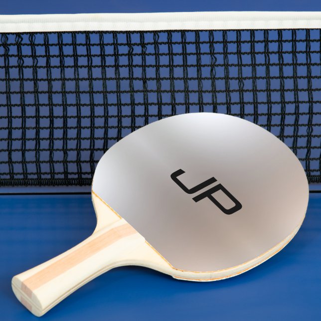 Raquette De Ping Pong Monogramme Modèle Glamor Silver sur mesure (Insitu)
