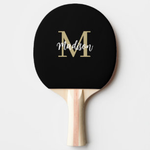 Raquette De Ping Pong Monogramme Moderne Tan Sable Noir