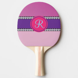 Raquette De Ping Pong Monogramme rose magenta
