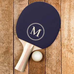 Raquette De Ping Pong Monogramme Solide Midnight Ocean Color