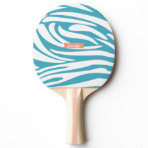 Monogramme Turquoise rayé Zèbre motif tendance