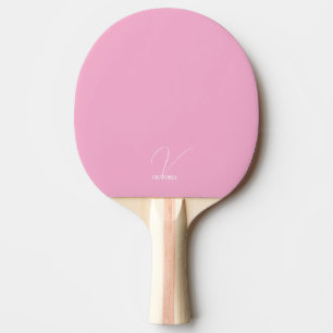 Raquette de Ping Pong Monogrammée Rose Pâle