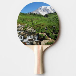Raquette De Ping Pong Mont Rainier, cascade, enneigé