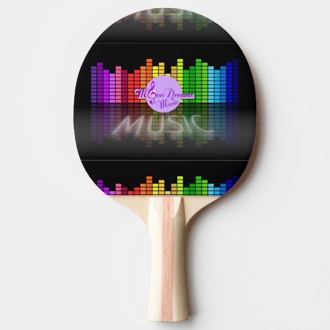 Raquette De Ping Pong MoonDreams Music Equalizer Ping Pong Paddle (Devant)