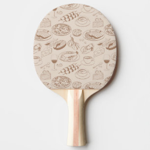 Raquette De Ping Pong Motif 3 de nourriture