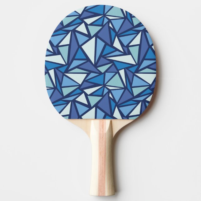 Raquette De Ping Pong Motif Abstrait Blue Ice Crsytal (Devant)
