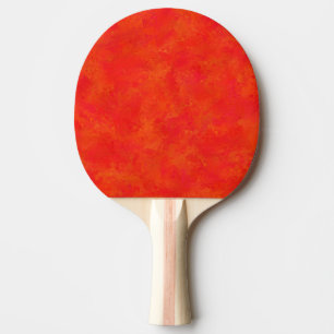 Raquette De Ping Pong Motif Abstrait rouge orange