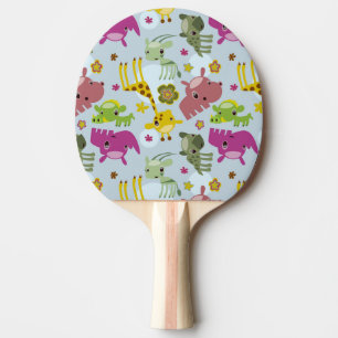 Raquette De Ping Pong motif animal de safari