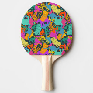 Raquette De Ping Pong Motif animal de silhouettes