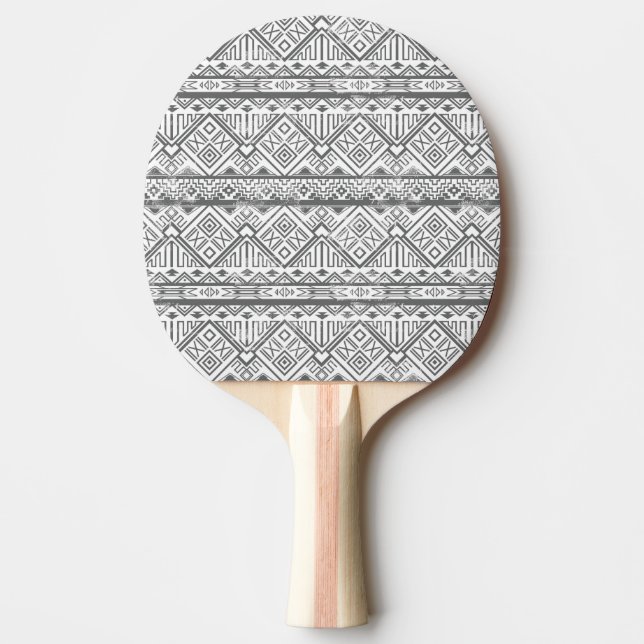 Raquette De Ping Pong Motif aztèque géométrique abstrait 2 (Devant)