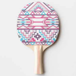 Raquette De Ping Pong Motif aztèque géométrique abstrait 3