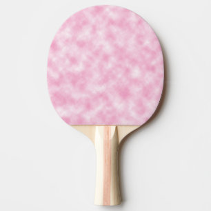 Raquette De Ping Pong Motif d'art abstrait de nuages roses créé