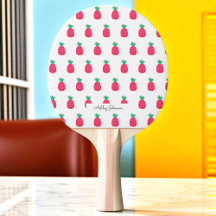 Motif de ananas rose blanc