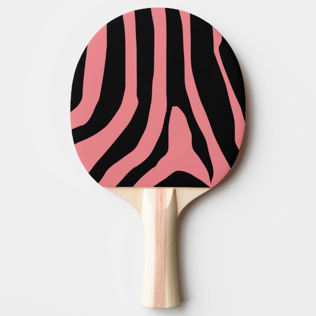 Raquette De Ping Pong Motif de bandes d'impression Zebra (Devant)