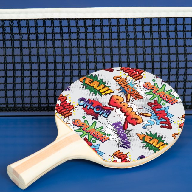 Raquette De Ping Pong Motif de bulle Superhero (Insitu)
