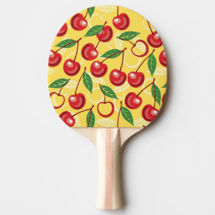 Raquette De Ping Pong Motif de cerise