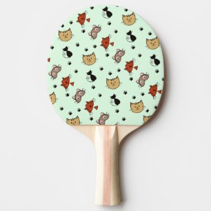 Raquette De Ping Pong Motif de chaton