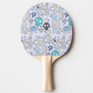 Raquette De Ping Pong Motif de crâne