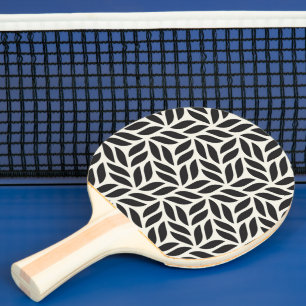 Raquette De Ping Pong Motif de feuille moderne et élégant
