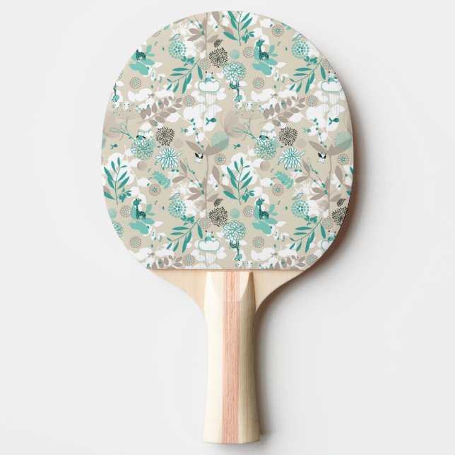 Raquette De Ping Pong Motif de jardin (Devant)