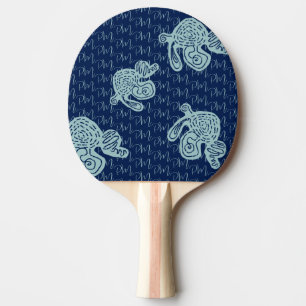 Raquette De Ping Pong Motif de monogramme abstrait