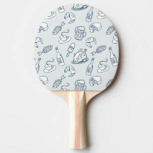 Raquette De Ping Pong Motif de nourriture