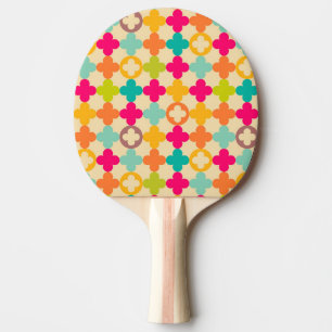 Raquette De Ping Pong motif de rosette médiéval Vintage