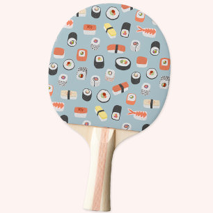 Raquette De Ping Pong Motif de rouleaux Sushi Nigiri Maki