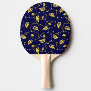 Raquette De Ping Pong Motif de Sari de paon