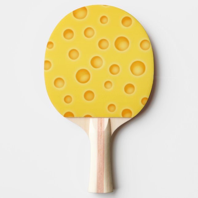 Raquette De Ping Pong Motif de texture au fromage suisse (Devant)