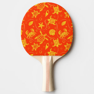 Raquette De Ping Pong Motif de tortues