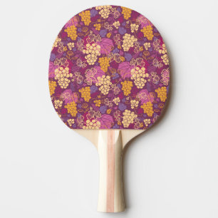 Raquette De Ping Pong motif de vignes douces arrière - plan