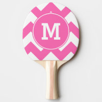 Motif de zigzag rose chaud monogramme