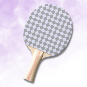 Raquette De Ping Pong Motif diamant en gris et lavande