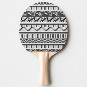 Raquette De Ping Pong Motif d'impression géométrique Abstrait Aztec