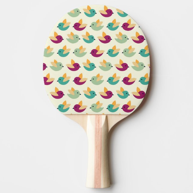 Raquette De Ping Pong Motif d'oiseaux (Devant)