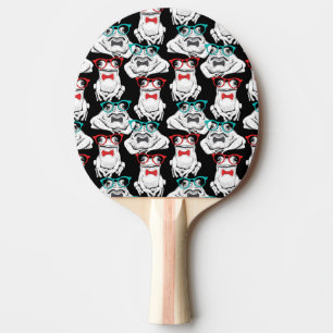 Raquette De Ping Pong Motif en verre de grenouille