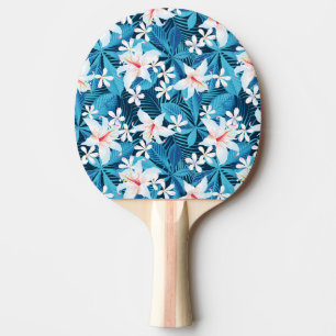 Raquette De Ping Pong Motif floral de ketmie tropicale