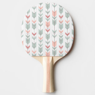Raquette De Ping Pong motif géométrique de style rétro