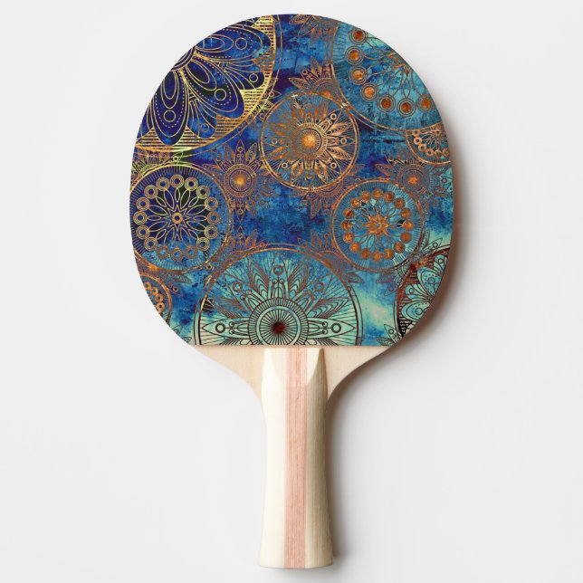 Raquette De Ping Pong Motif grunge d'art (Devant)