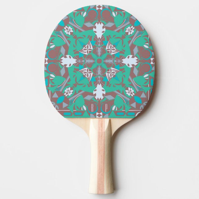 Raquette De Ping Pong Motif kaléidoscopique moderne Ping Pong Paddle (Devant)