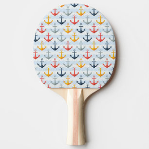 Raquette De Ping Pong Motif nautique avec des Ancres