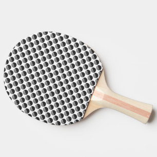 Raquette De Ping Pong Motif noir et blanc Many Moons