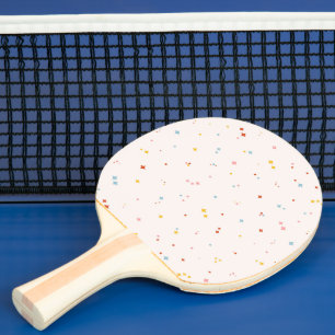 Raquette De Ping Pong Motif Pastel Star