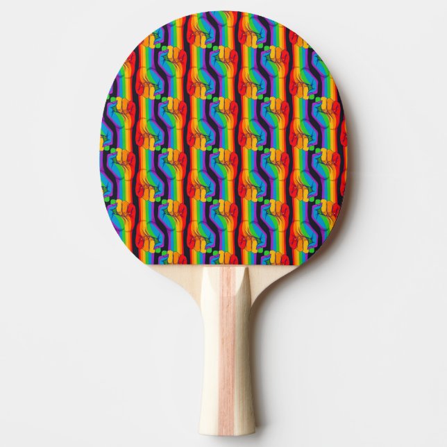 Raquette De Ping Pong Motif Rainbow Fist (Devant)