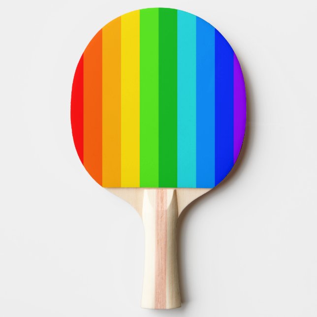 Raquette De Ping Pong Motif Rainbow Stripe #2 (Devant)