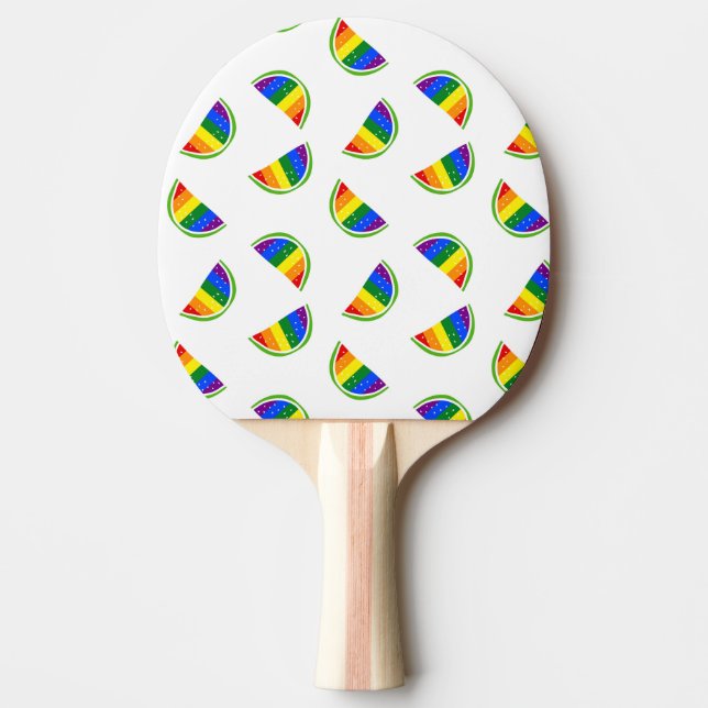 Raquette De Ping Pong Motif Rainbow Watermelon (Devant)