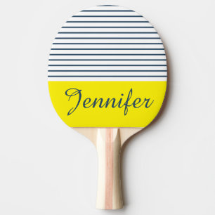Raquette De Ping Pong Motif rayé moderne