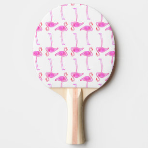 Raquette De Ping Pong Motif rose de Flamant rose