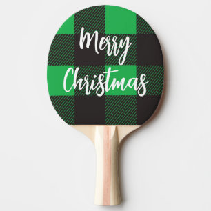 Raquette De Ping Pong Motif vert Joyeux Noël